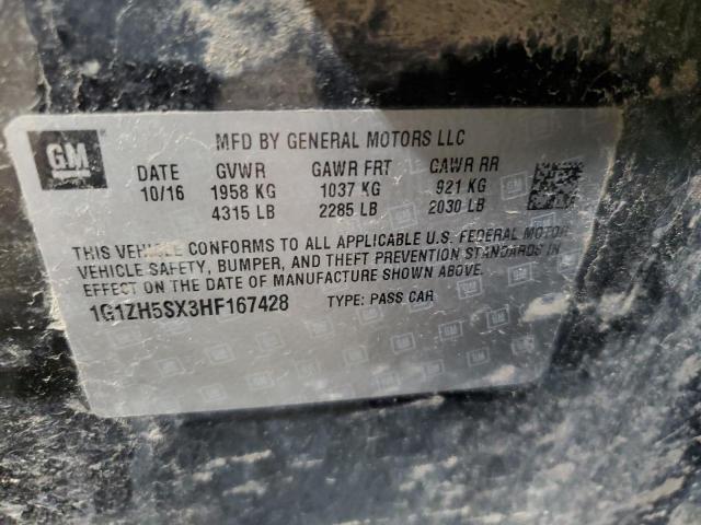 2017 CHEVROLET MALIBU PRE 1G1ZH5SX3HF167428