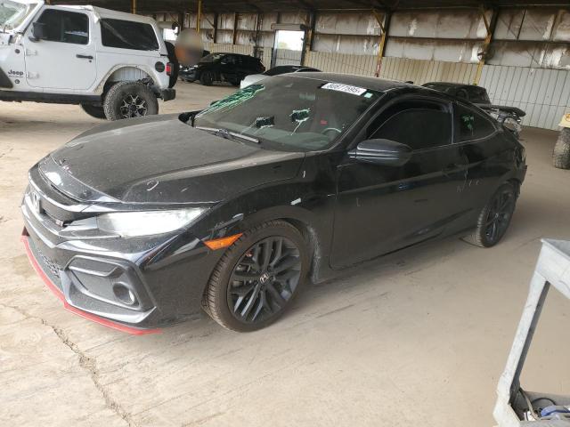HONDA CIVIC SI 2020 black  gas 2HGFC3A51LH750277 photo #1