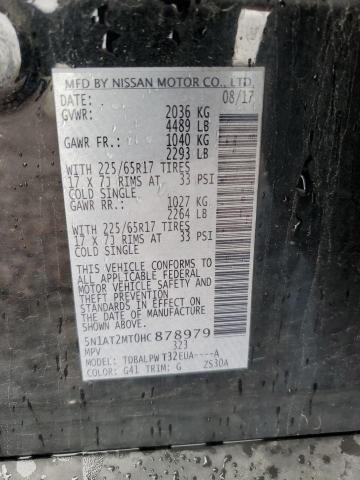 2017 NISSAN ROGUE S 5N1AT2MT0HC878979