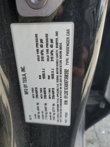 2019 TESLA MODEL 3 5YJ3E1EAXKF398392
