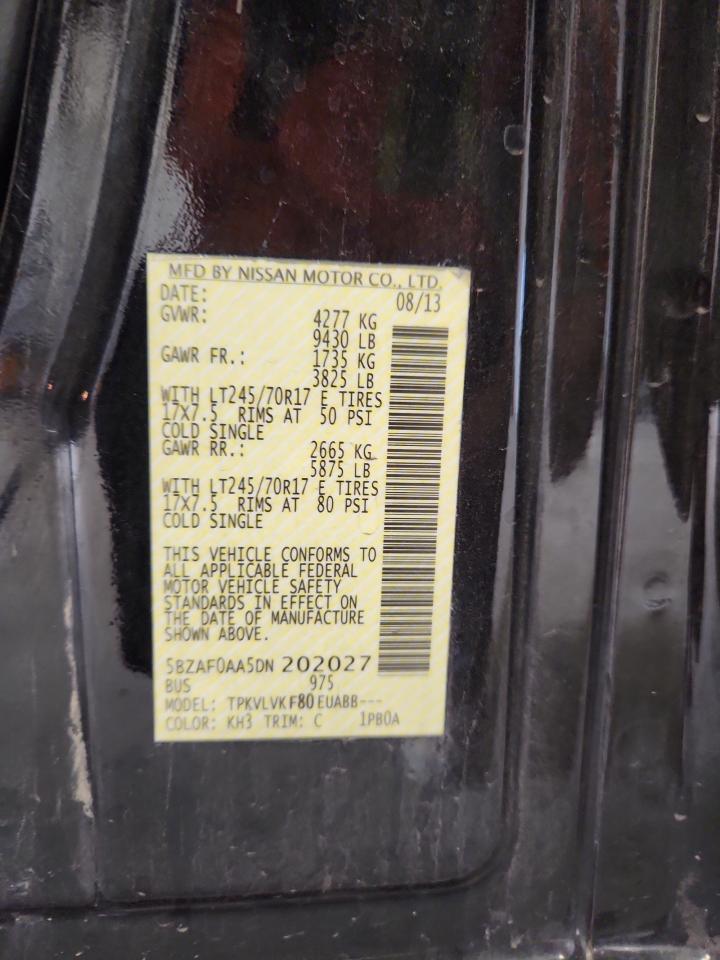 NISSAN NV3500 3500 S