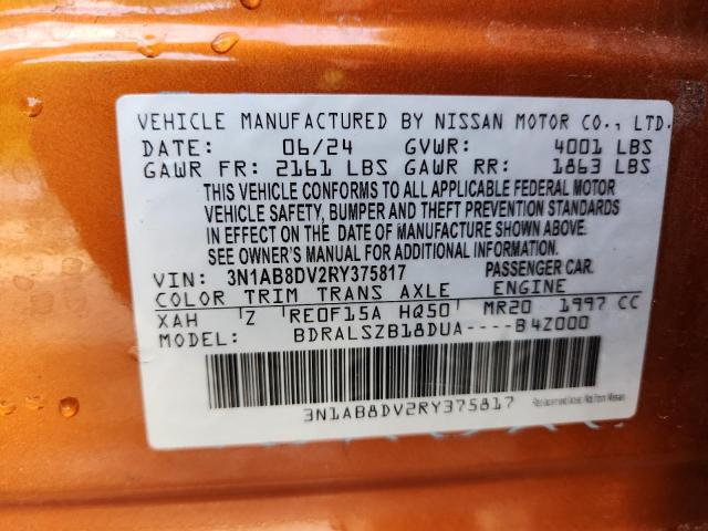 2024 NISSAN SENTRA SR - 3N1AB8DV2RY375817