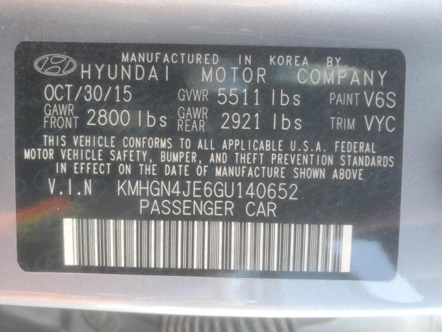 2016 HYUNDAI GENESIS 3.8L - KMHGN4JE6GU140652