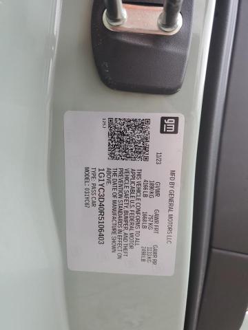 2024 CHEVROLET CORVETTE STINGRAY 3LT 1G1YC3D40R5106403