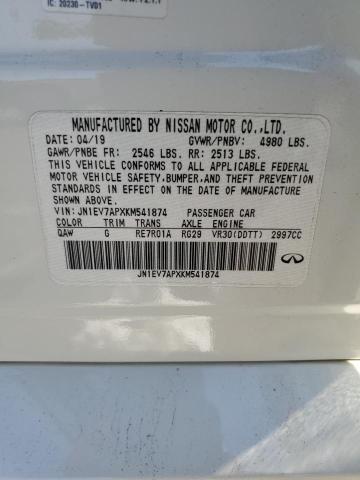 2019 INFINITI Q50 LUXE JN1EV7APXKM541874