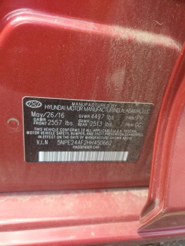 2017 HYUNDAI SONATA SE - 5NPE24AF2HH450662