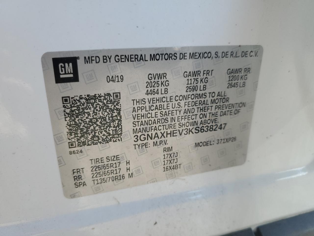 CHEVROLET EQUINOX LS