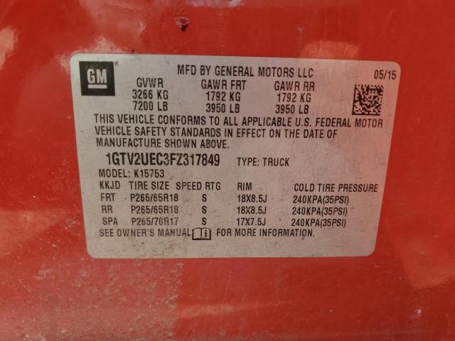 2015 GMC SIERRA K15 1GTV2UEC3FZ317849