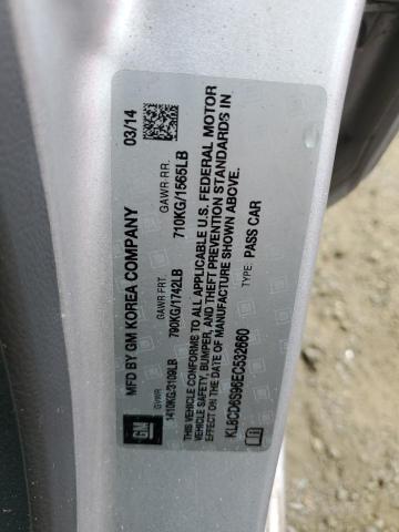 2014 CHEVROLET SPARK 1LT #3240820153