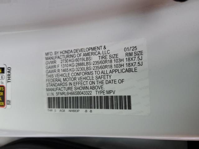 2025 HONDA ODYSSEY EX 5FNRL6H66SB043322