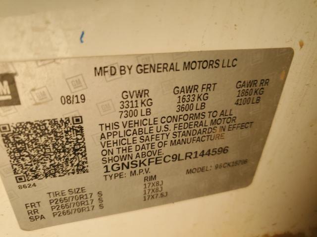 2020 CHEVROLET TAHOE SPEC 1GNSKFEC9LR144596