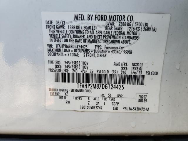 2013 FORD TAURUS POL - 1FAHP2M87DG124425