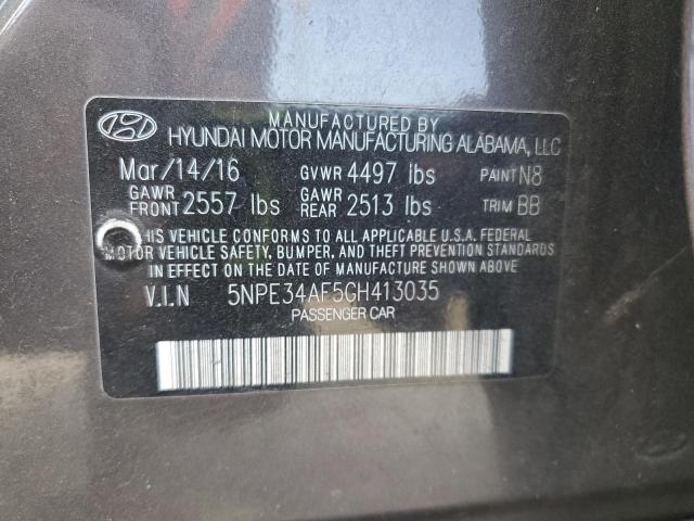 2016 HYUNDAI SONATA SPO 5NPE34AF5GH413035