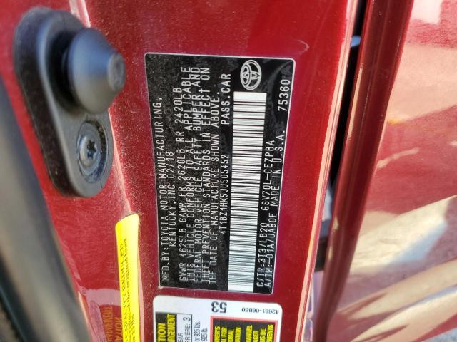 2018 TOYOTA CAMRY XSE #3283819450