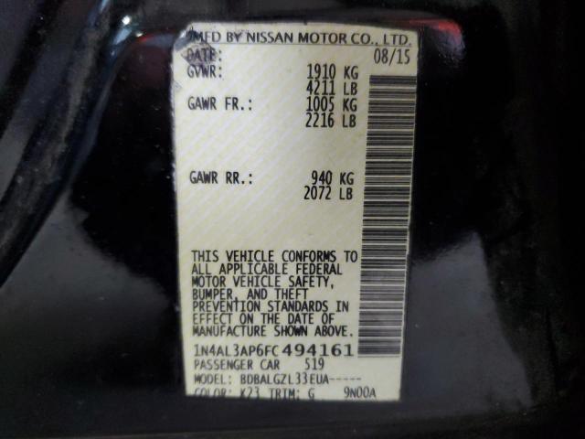 2015 NISSAN ALTIMA 2.5 1N4AL3AP6FC494161