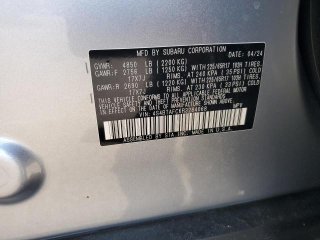 2024 SUBARU OUTBACK PR 4S4BTAFC6R3284068