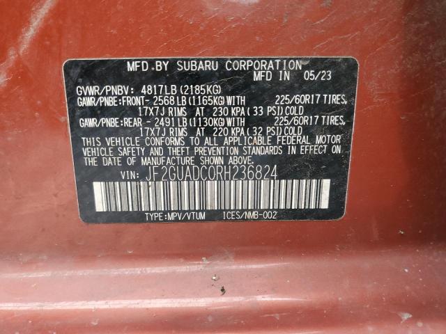 2024 SUBARU CROSSTREK PREMIUM JF2GUADC0RH236824