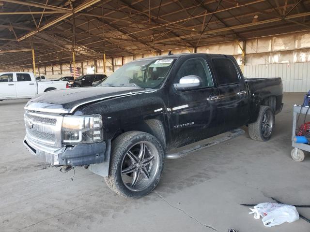 CHEV SILVERADO C1500 LT 2012 black crew pic flexible fuel 3GCPCSE0XCG196460 photo #1