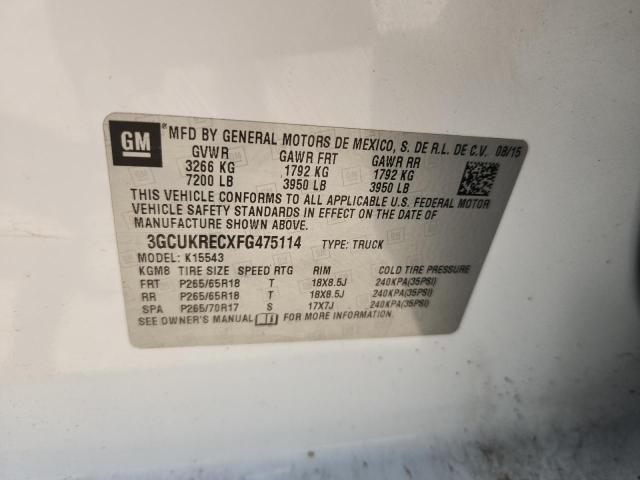 2015 CHEVROLET SILVERADO - 3GCUKRECXFG475114