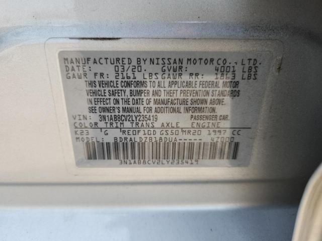 2020 NISSAN SENTRA SV - 3N1AB8CV2LY235419