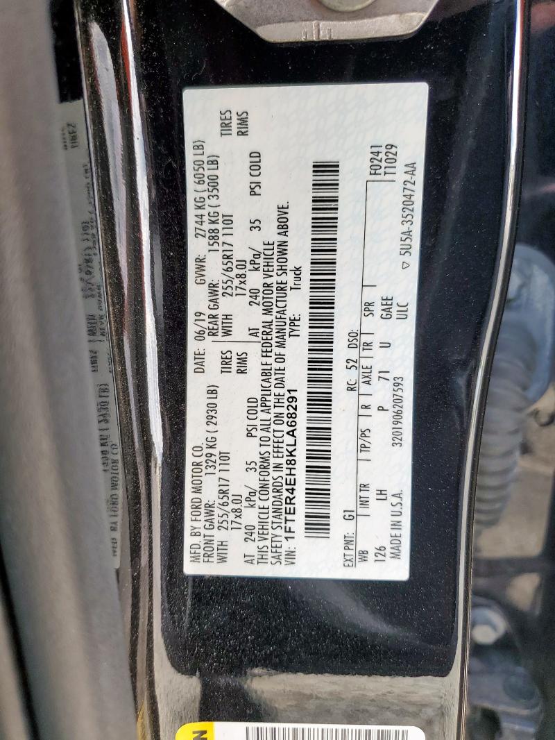 2019 FORD RANGER XL 1FTER4EH8KLA68291