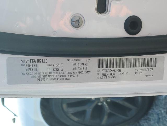 2019 DODGE CHALLENGER - 2C3CDZJGXKH620293