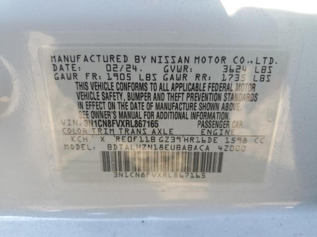 2024 NISSAN VERSA SR 3N1CN8FVXRL867165