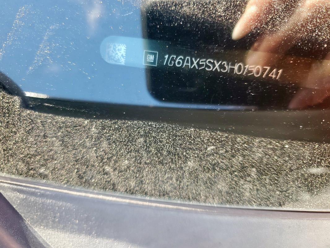 2017 CADILLAC CTS LUXURY - 1G6AX5SX3H0150741