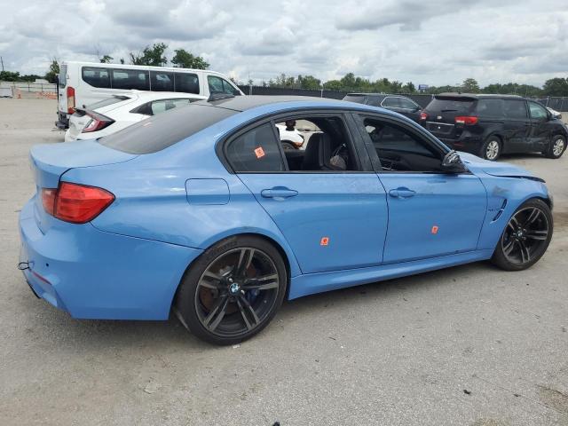 BMW M3 2015 blue sedan 4d gas WBS3C9C50FJ276223 photo #4