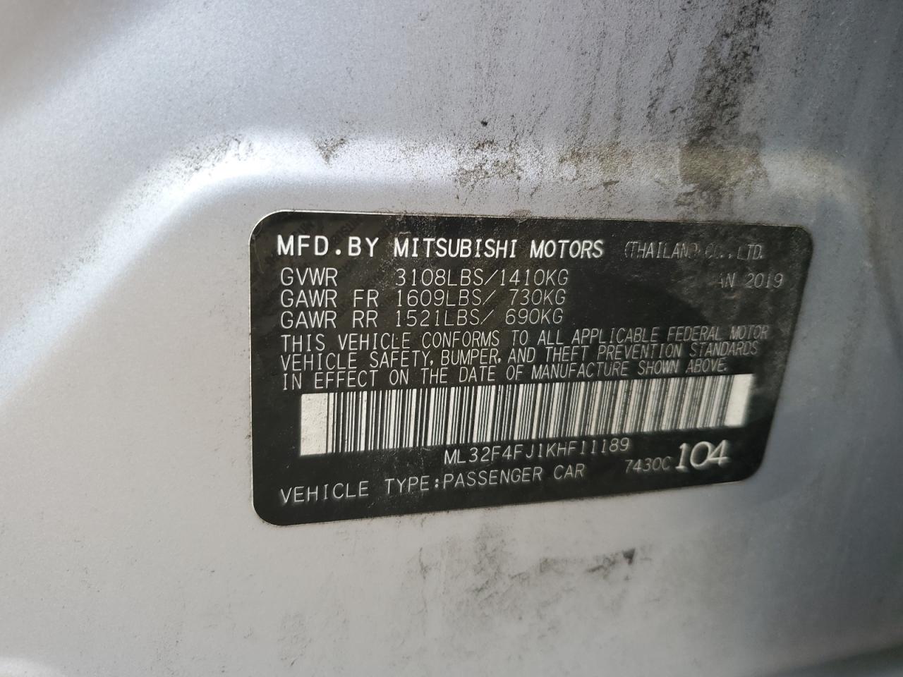 MITSUBISHI MIRAGE G4 SE