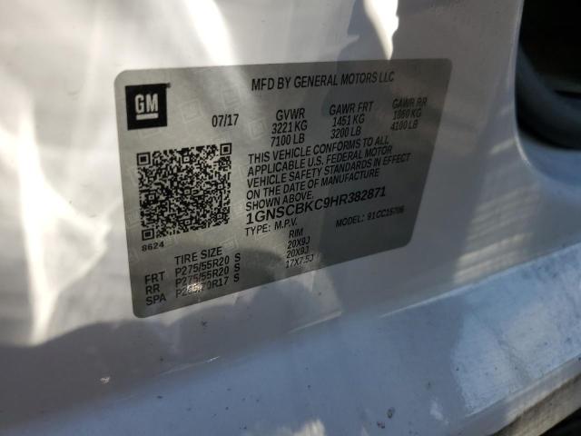 2017 CHEVROLET TAHOE C1500 LT 1GNSCBKC9HR382871