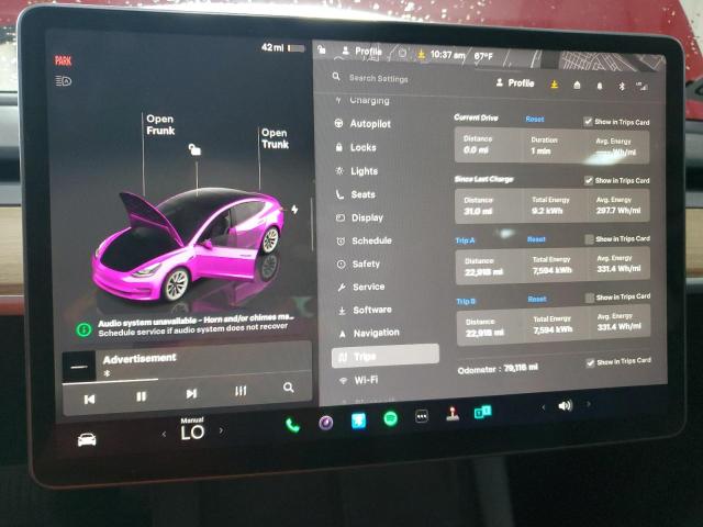 2022 TESLA MODEL 3 5YJ3E1EA2NF287453