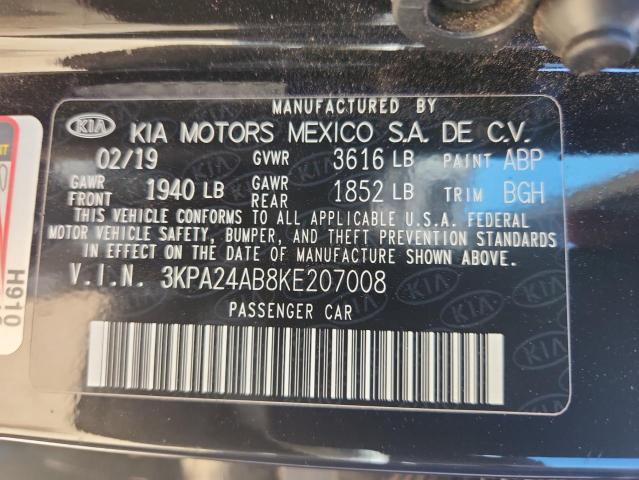 2019 KIA RIO S 3KPA24AB8KE207008