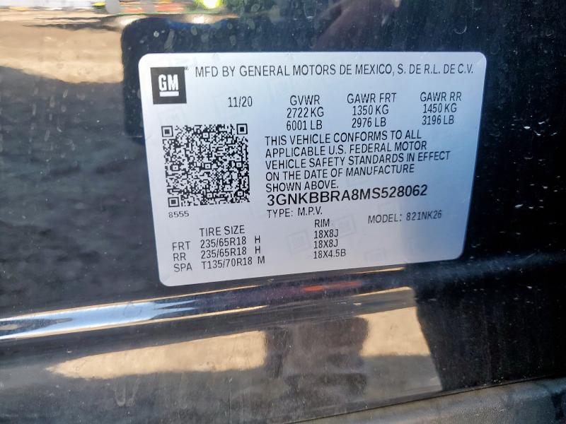 2021 CHEVROLET BLAZER 1LT #3287727194