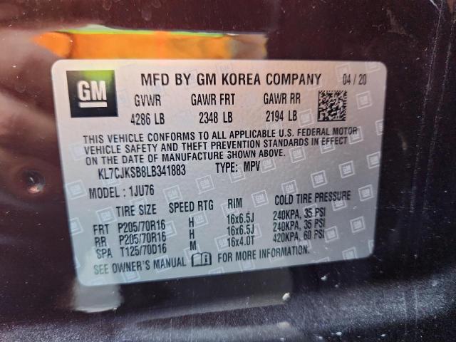 2020 CHEVROLET TRAX LS #3293577952