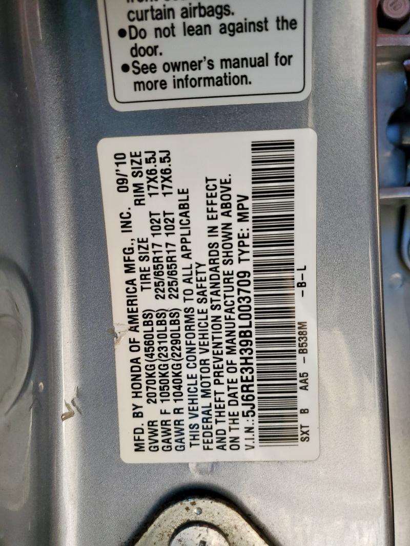 2011 HONDA CR-V LX - 5J6RE3H39BL003709