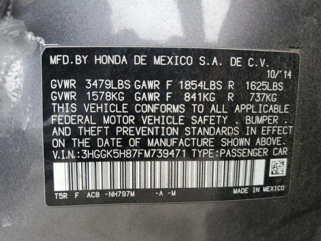 2015 HONDA FIT 3HGGK5H87FM739471