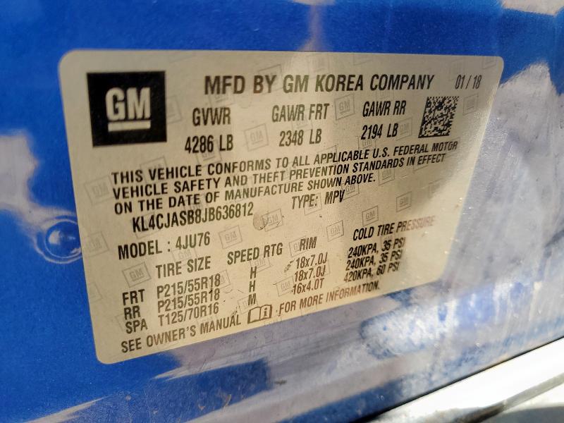 2018 BUICK ENCORE PRE - KL4CJASB8JB636812