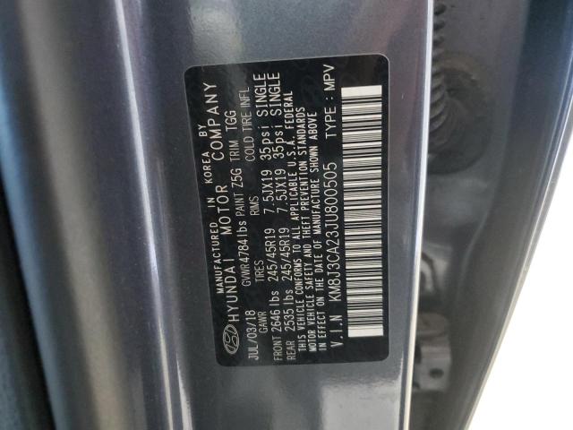 2018 HYUNDAI TUCSON VALUE KM8J3CA23JU800505