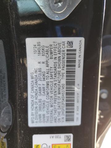 2025 HONDA CIVIC SPORT 2HGFE2F54SH537450