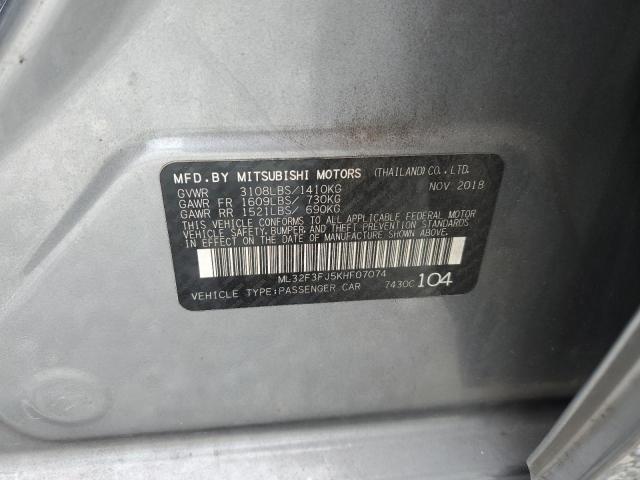 2019 MITSUBISHI MIRAGE ML32F3FJ5KHF07074