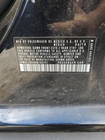 2019 VOLKSWAGEN JETTA GLI - 3VW6T7BU0KM180751