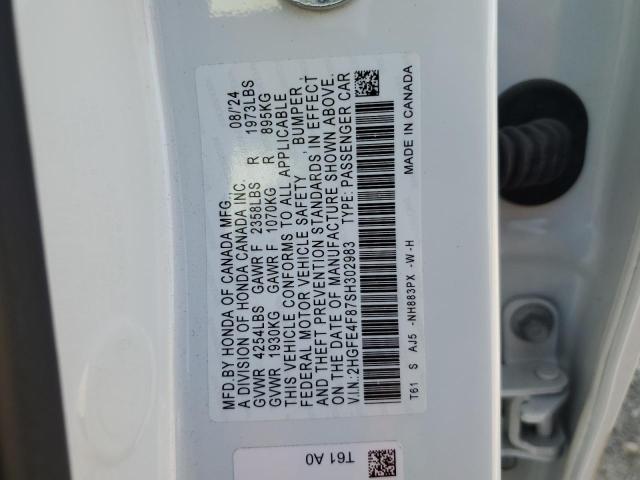 2025 HONDA CIVIC SPOR - 2HGFE4F87SH302983