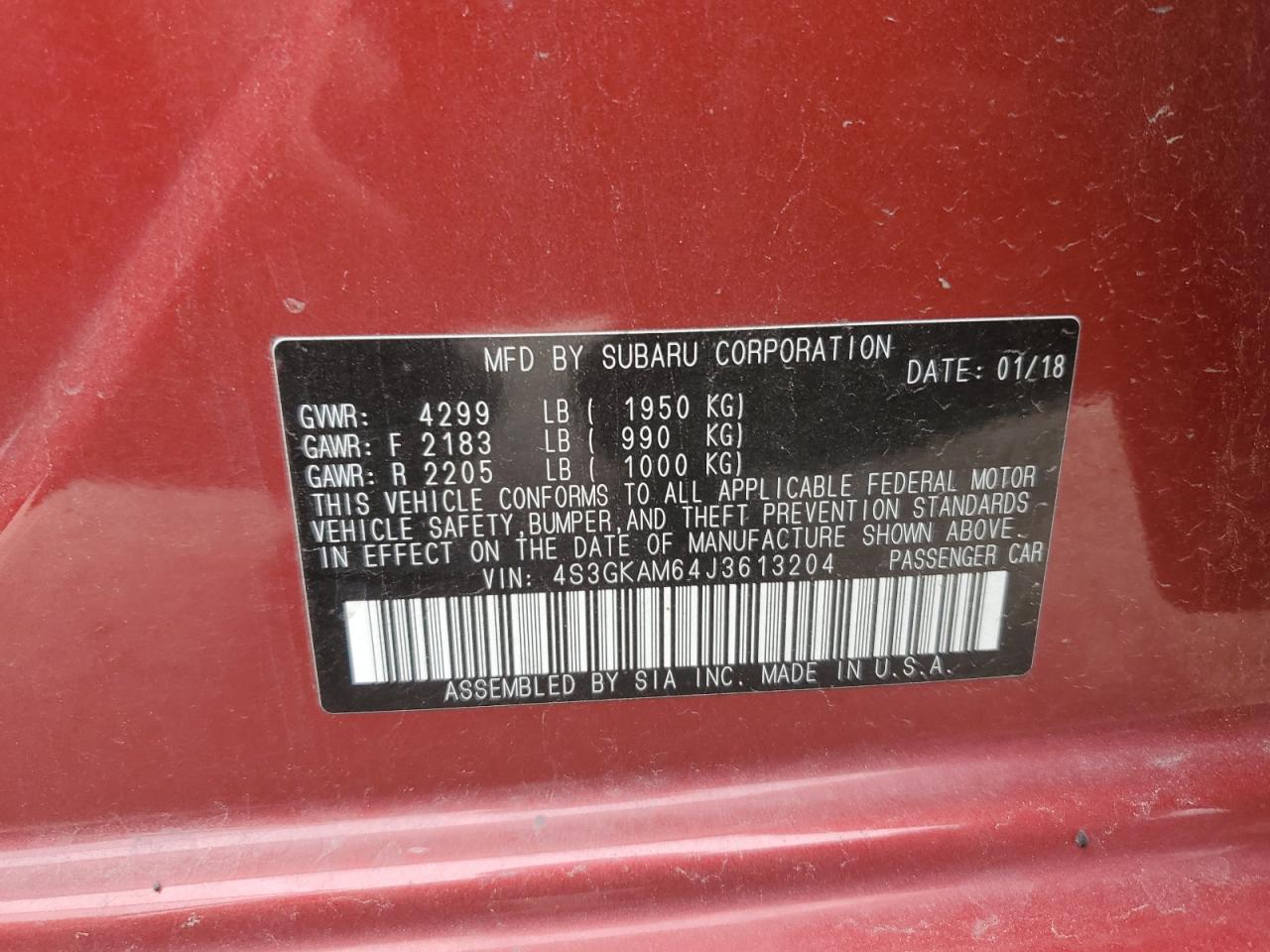 SUBARU IMPREZA SPORT