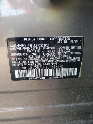 2020 SUBARU FORESTER L - JF2SKAUC7LH513184