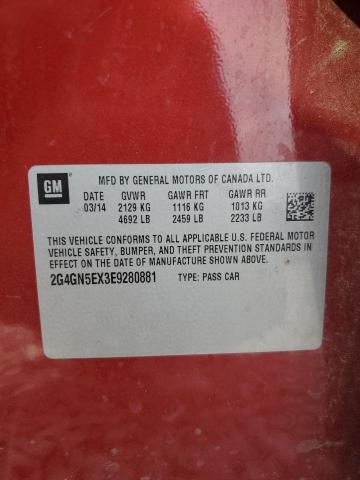 2014 BUICK REGAL PREM - 2G4GN5EX3E9280881