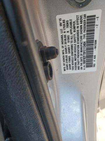 2015 HONDA CIVIC SE 19XFB2F70FE113404