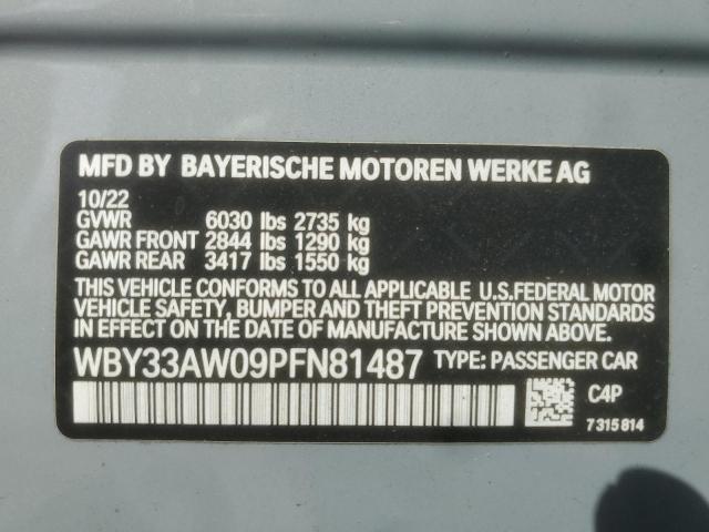 2023 BMW I4 M50 WBY33AW09PFN81487