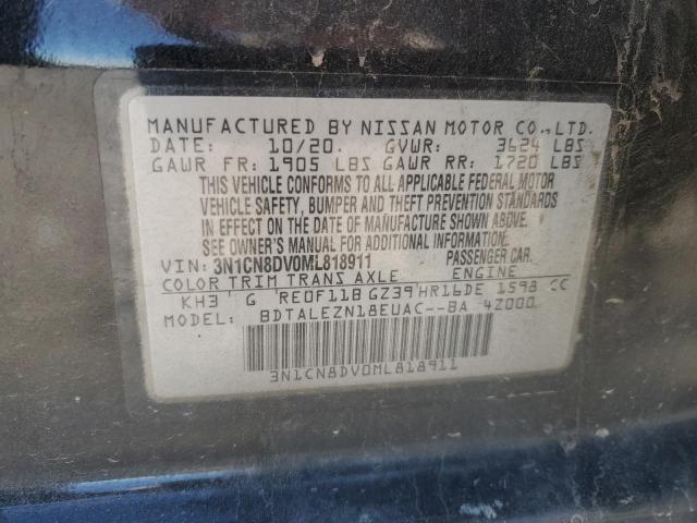 2021 NISSAN VERSA S 3N1CN8DV0ML818911