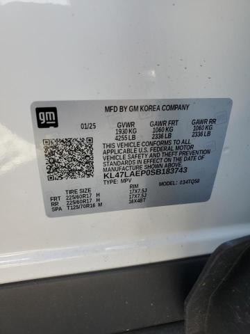 2025 BUICK ENVISTA PR - KL47LAEP0SB183743